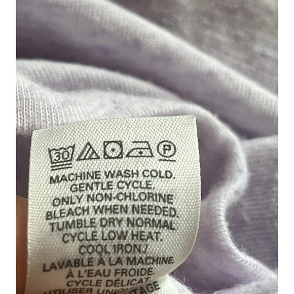 Victoria's Secret Flax Blend Loose-Fit V-Neck Top Pale Lavender Heather Size M - Picture 8 of 11